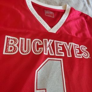 Ohio State Glitter and Rhinestone Jersey
